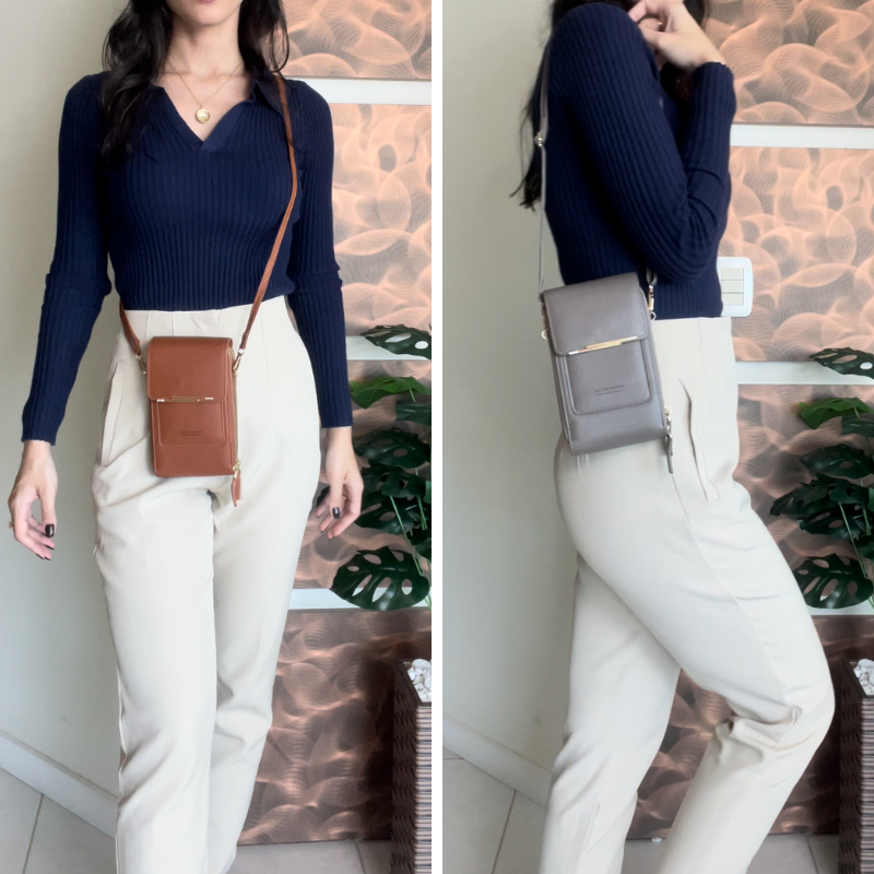 Bolsa Tiracolo Porta Celular GoStyle - Estilo e Conveniência em um Só Lugar