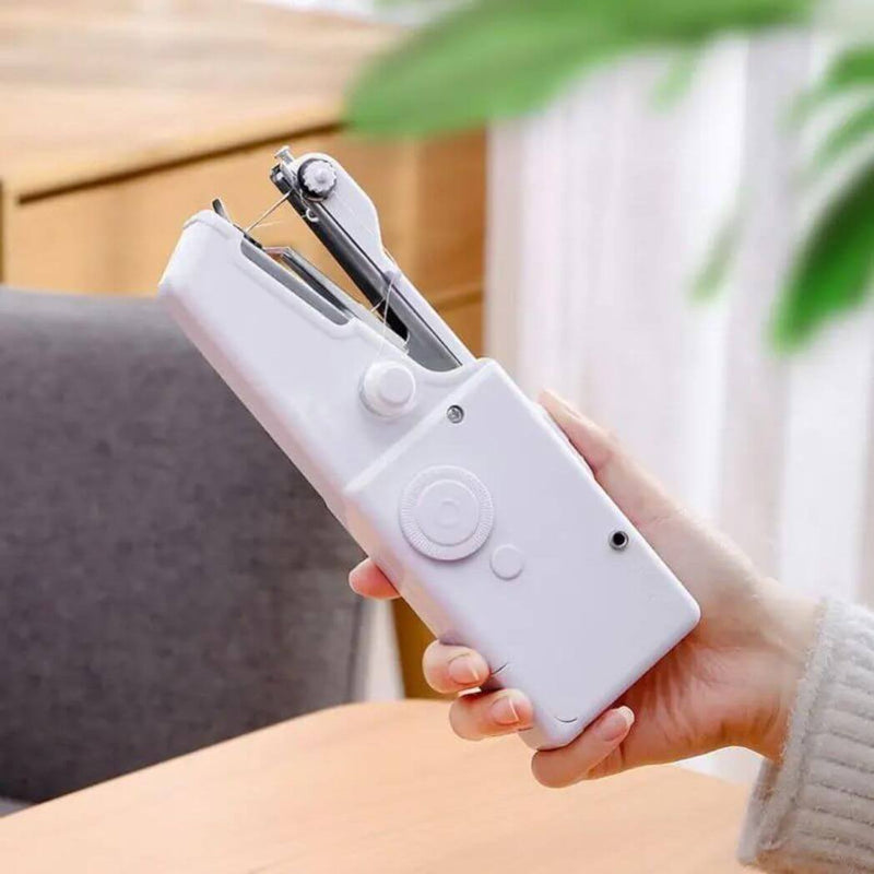 Mini Máquina de Costura Portátil Sem Fio SeamGo + Brinde Estojo Kit Costura