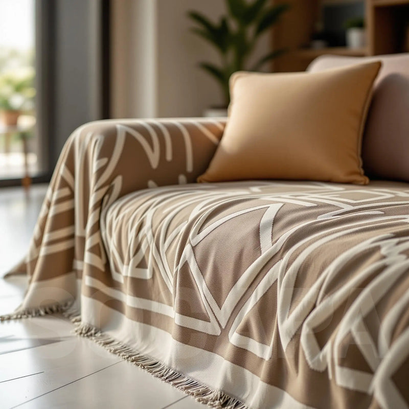 Manta para Sofá em Chenille Estilo Boho Confort - Toque de Conforto e Estilo para Seu Ambiente