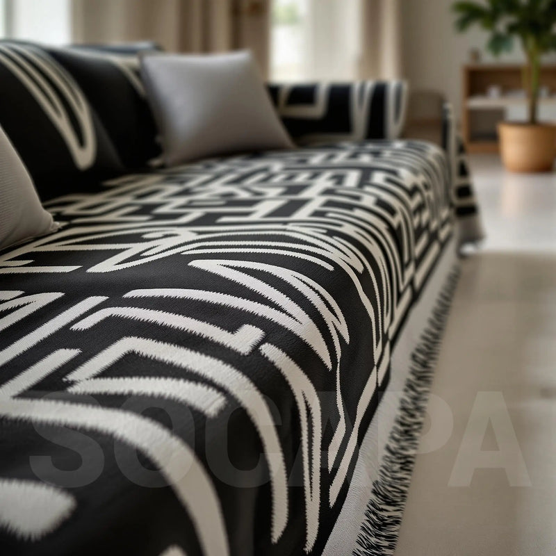 Manta para Sofá em Chenille Estilo Boho Confort - Toque de Conforto e Estilo para Seu Ambiente