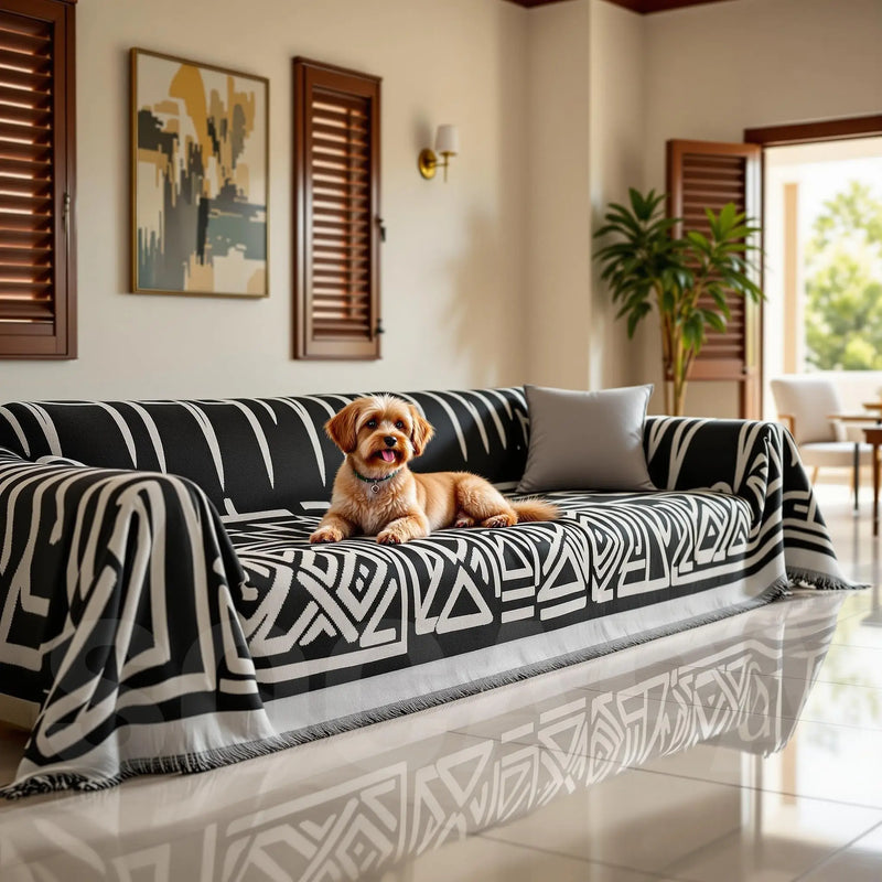 Manta para Sofá em Chenille Estilo Boho Confort - Toque de Conforto e Estilo para Seu Ambiente