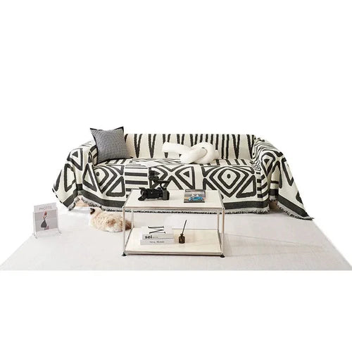 Manta para Sofá em Chenille Estilo Boho Confort - Toque de Conforto e Estilo para Seu Ambiente