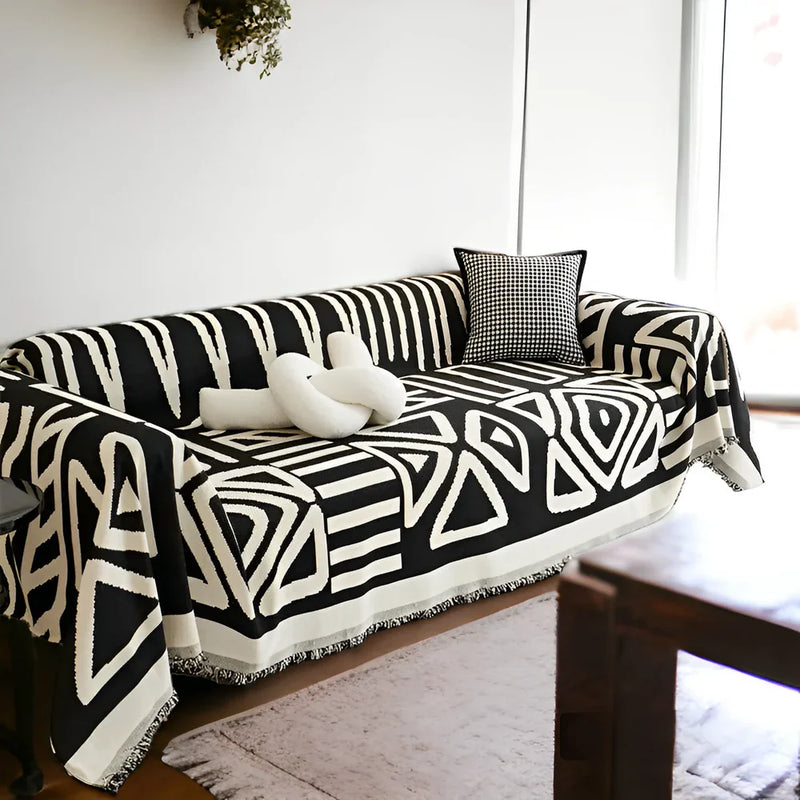 Manta para Sofá em Chenille Estilo Boho Confort - Toque de Conforto e Estilo para Seu Ambiente