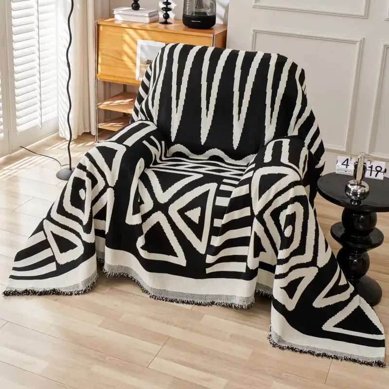 Manta para Sofá em Chenille Estilo Boho Confort - Toque de Conforto e Estilo para Seu Ambiente