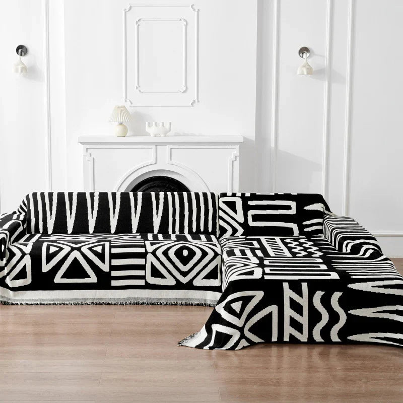 Manta para Sofá em Chenille Estilo Boho Confort - Toque de Conforto e Estilo para Seu Ambiente